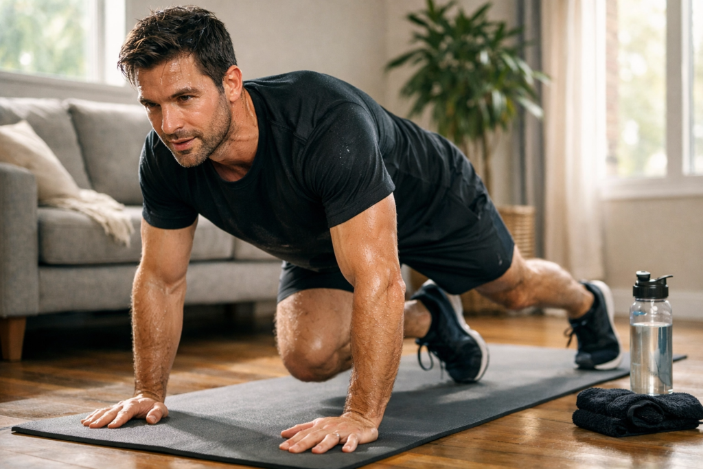 Treino HIIT de 15 Minutos: Queime Calorias e Ganhe Fôlego Sem Sair da Sala