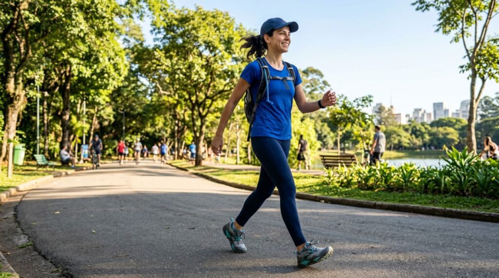 Caminhada diária de uma hora pode eliminar até 75 mil calorias em um ano, apontam especialistas