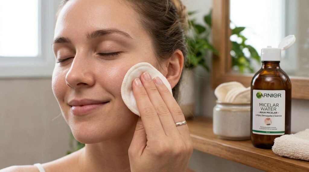 Profissionais de estética apontam água micelar como passo inicial indispensável na rotina facial